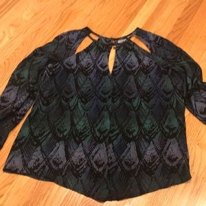 Nice business casual shirt with watercolor design